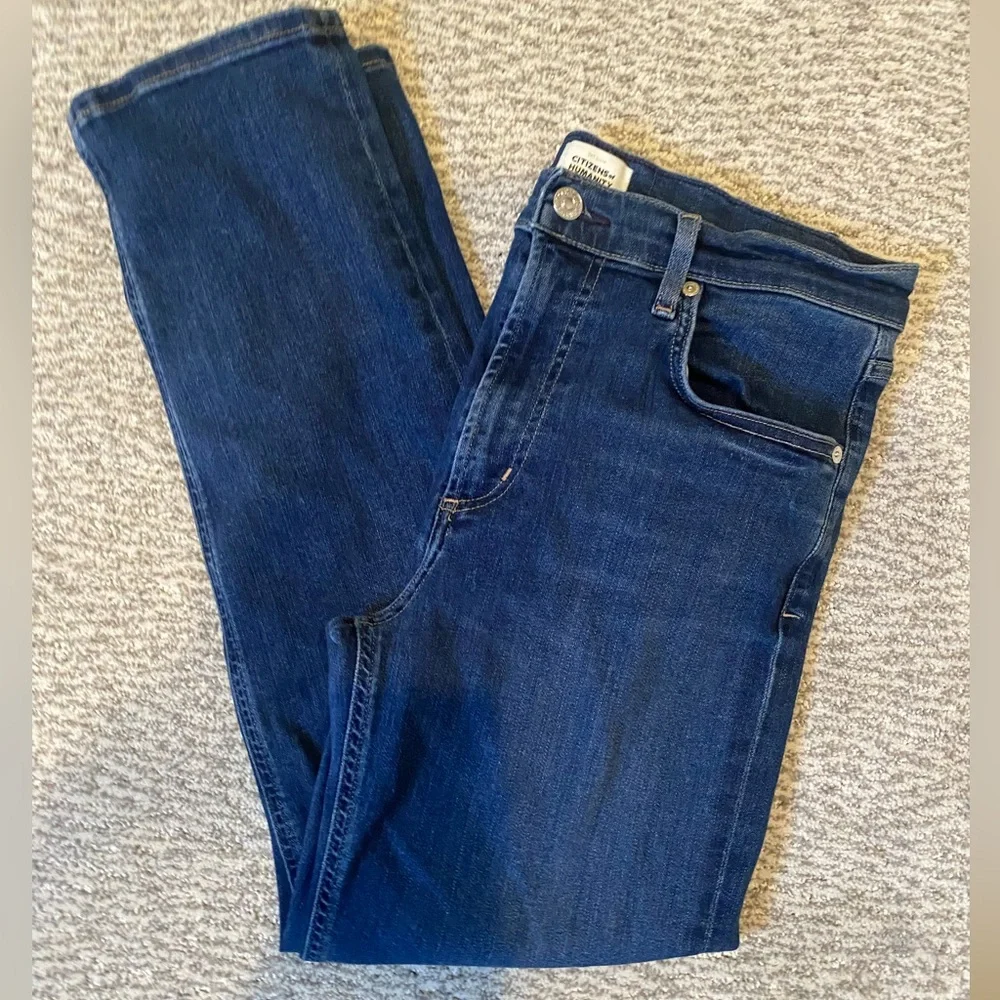 Citizens Of Humanity Medium Wash Isola Straight Leg Ankle Jeans Size 28